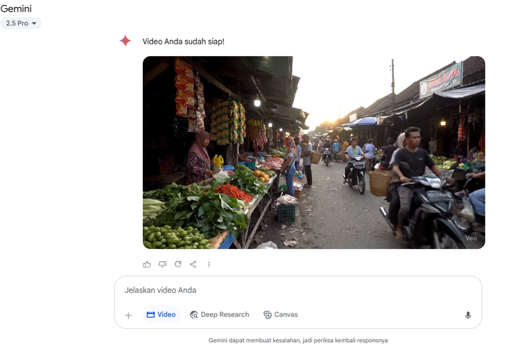 Ilustrasi cara pakai Google Veo 3 tanpa VPN di Gemini.