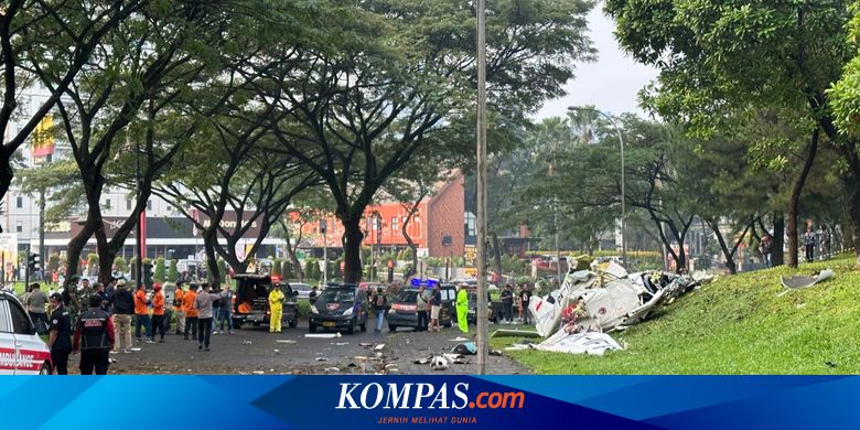 Pesawat Latih Milik Indonesia Flying Club Jatuh di BSD Serpong