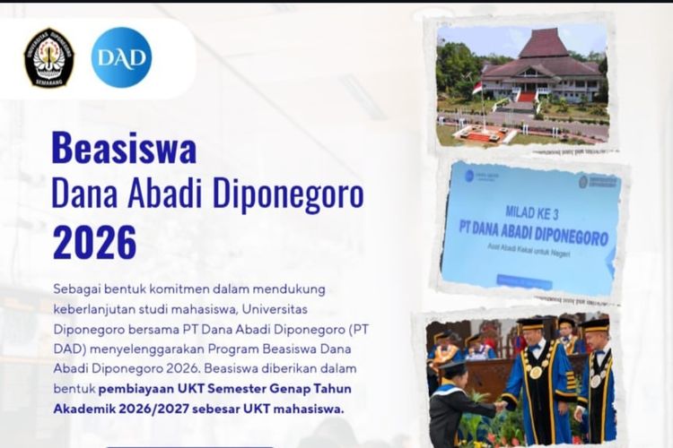Syarat Beasiswa UKT Semester Genap 2027 bagi Mahasiswa Undip dari Dana Abadi