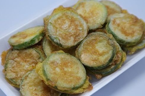 Resep Zukini Goreng Tepung Khas Korea, Bentuknya Mirip Terong Goreng