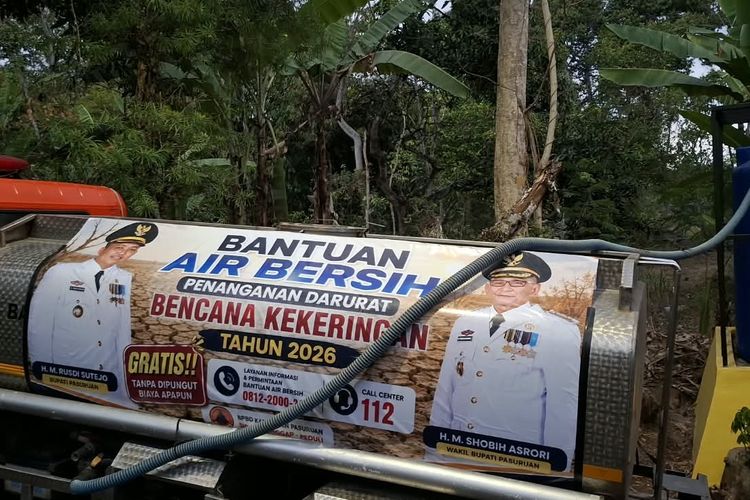 12 Desa di Pasuruan Terdampak Kekeringan, BPBD Kirim 10.000 Liter Air per Desa Setiap Hari
