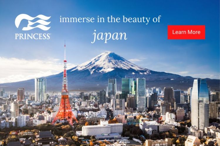 Princess Cruises tawarkan liburan berlayar ke beberapa negara seperti Jepang 