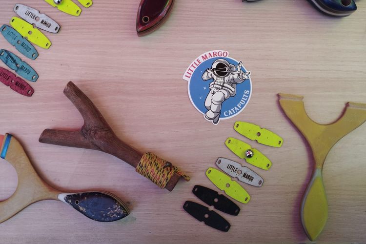 Produk Ketapel Little Margo Catapults di AKI 2023.