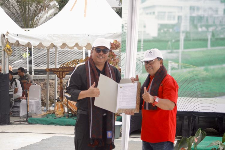 Serah terima pengelolaan Agro Eduwisata Arthala ke pemerintah daerah.