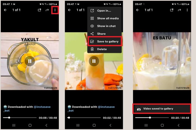 Cara mengunduh foto dan video Instagram lewat Telegram