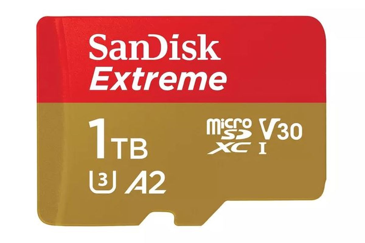 Ilustrasi kartu microSD Sandisk 1TB