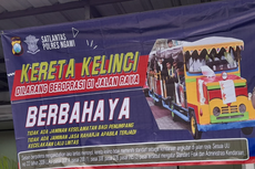 Kereta Kelinci Dilarang Beroperasi di Jalan Raya, Ini Kata Polisi