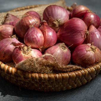 Ilustrasi bawang merah. 