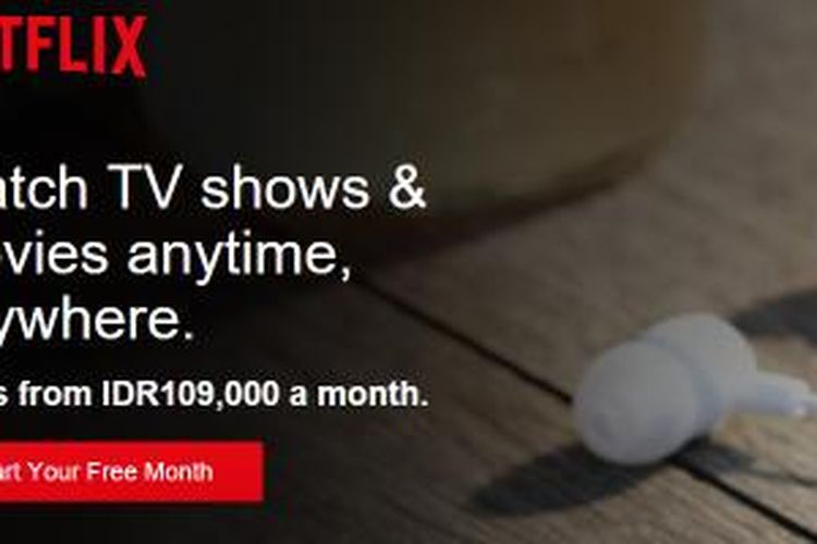 Layanan Netflix di Indonesia.