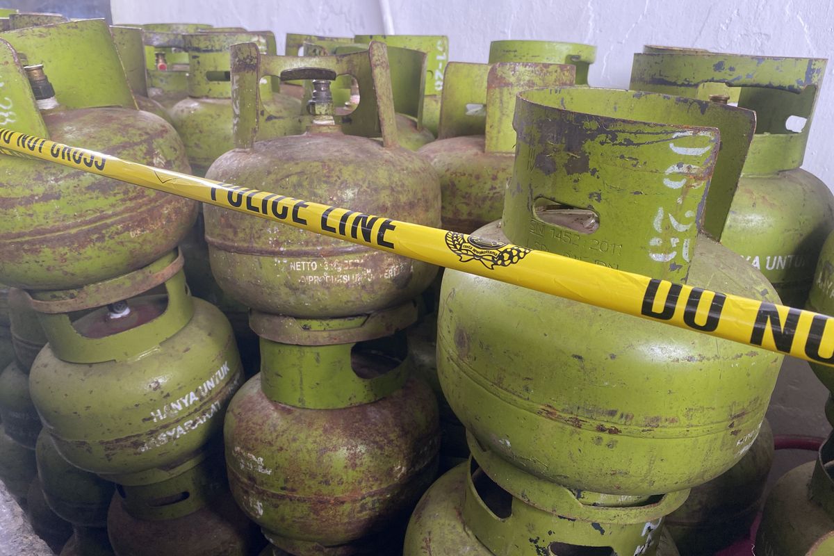 Ilustarsi tumpukan gas 3kilogram