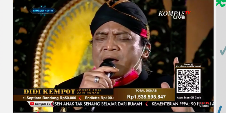 Setengah Jam Konser Amal Dari Rumah Didi Kempot Kumpulkan Donasi Rp 1 5 M