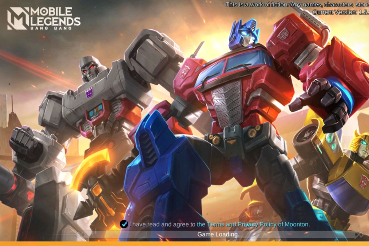 Tampilan loading screen Mobile Legends setelah pembaruan 1.6.10.