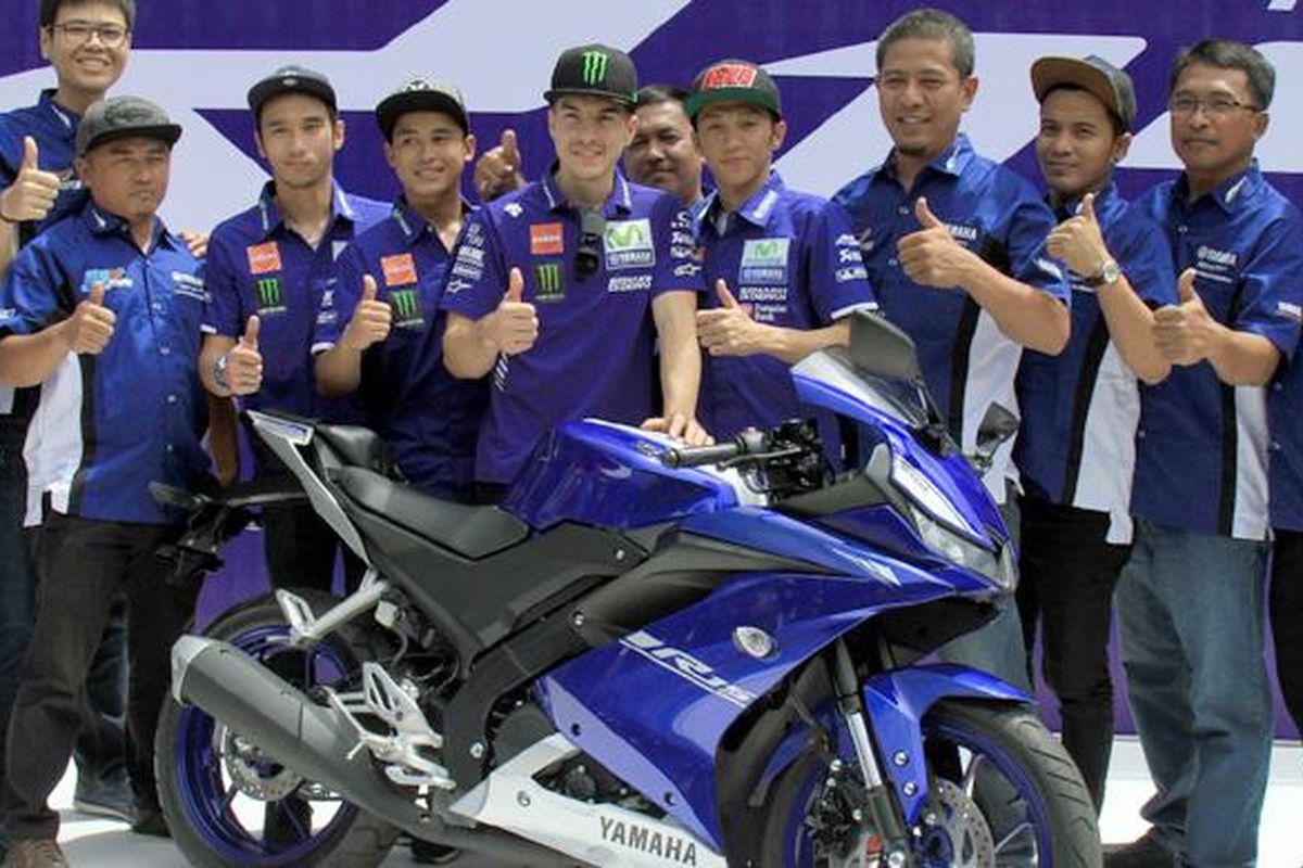 Skuad Yamaha Racing Indonesia diluncurkan bersamaan dengan datangnya Maverick Vinales.