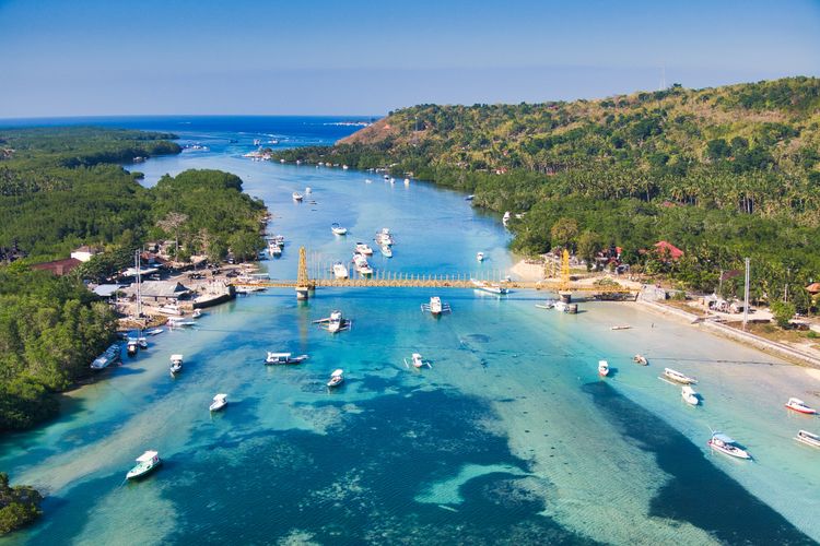 Pemandangan di Nusa Lembongan, Bali, Indonesia