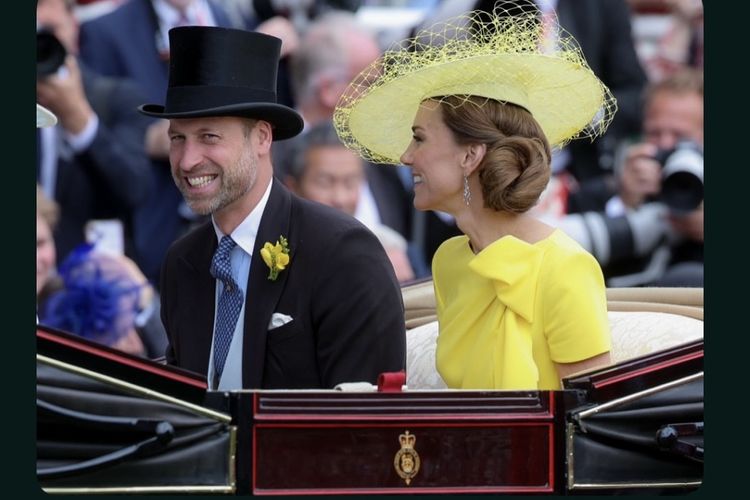 foto-gaya-kate-middleton-bergaun-kuning-cerah-di-royal-ascot-2026