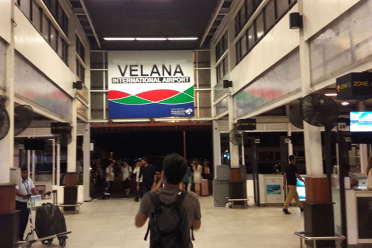 Bandara Internasional Velana di Maladewa, Jumat (14/7/2017).