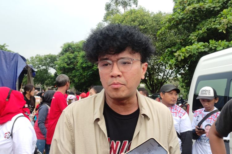Staf Khusus (Stafsus) Menteri Sekretaris Negara sekaligus politikus PSI, Faldo Maldini di Kawasan Jakarta Timur, Rabu (10/1/2024).