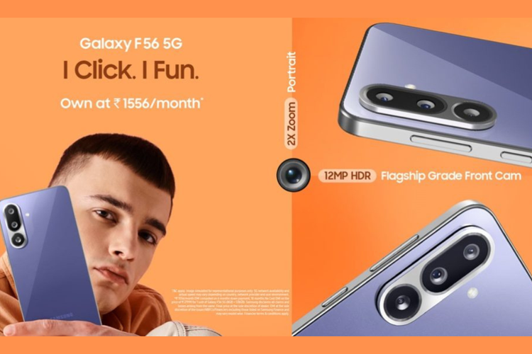 Samsung Galaxy F56 memiliki kamera utama 50 MP dengan dukungan Optical Image Stabilization (OIS) yang mampu merekam video 4K di 30 fps dan HDR 10-bit. Sementara kamera depannya beresolusi 12 MP. 