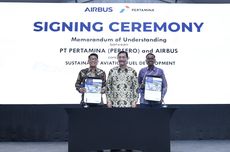 Gandeng Airbus, Pertamina Jajaki Kerja Sama Pengembangan Sustainable Aviation Fuel