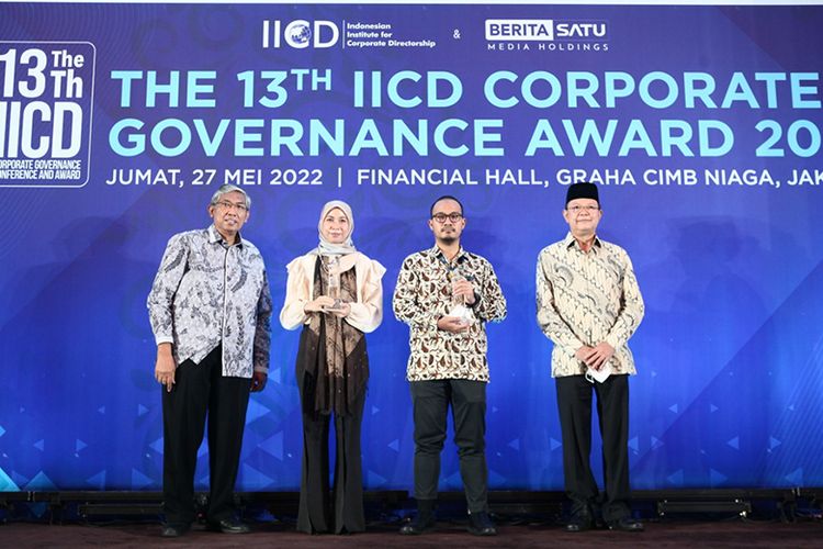 Jasa Marga raih dua penghargaan dalam ajang The 13th IICD Corporate Governance Conference and Award 2022, Jumat (27/5/2022). 


