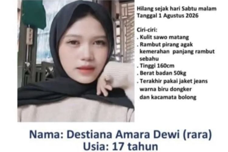 Remaja Perempuan di Bogor Dilaporkan Hilang, Keluarga Curiga Keberadaannya Ditutupi Teman
