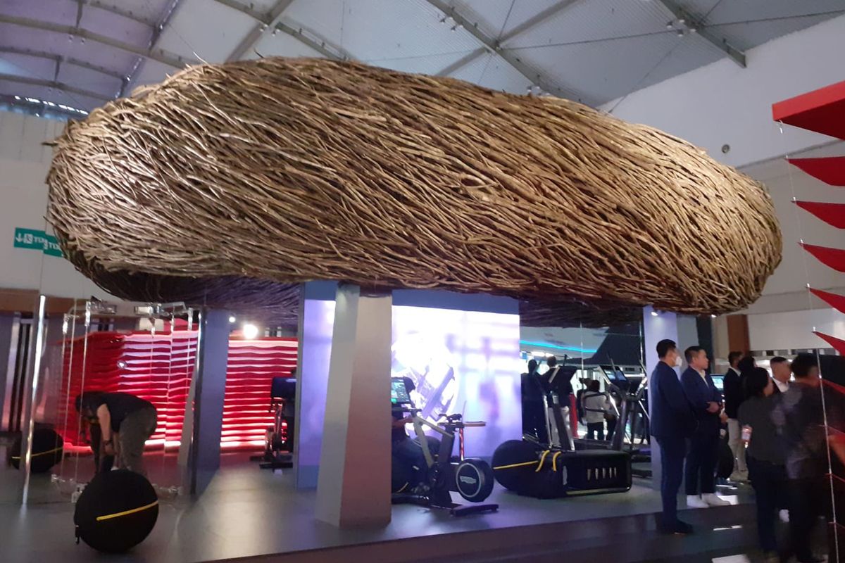 Booth Technogym di ARCH:ID 2023, ICE BSD Tangerang pada 16-19 Maret 2023