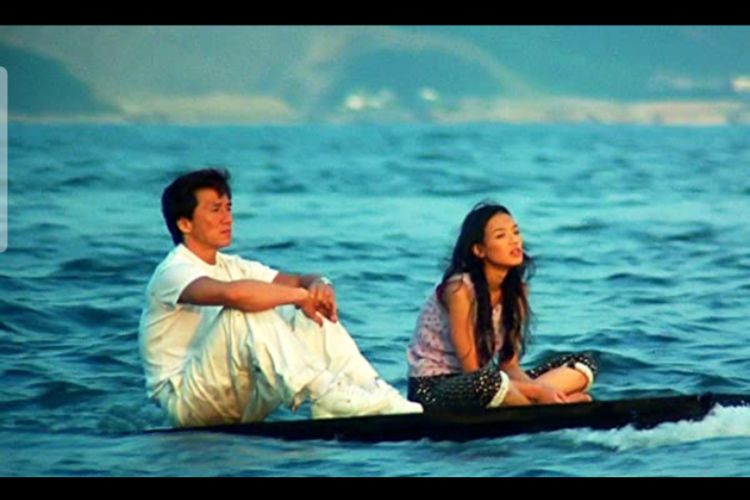  Jackie Chan dan Qi Shu dalam film Gorgeous (1999).