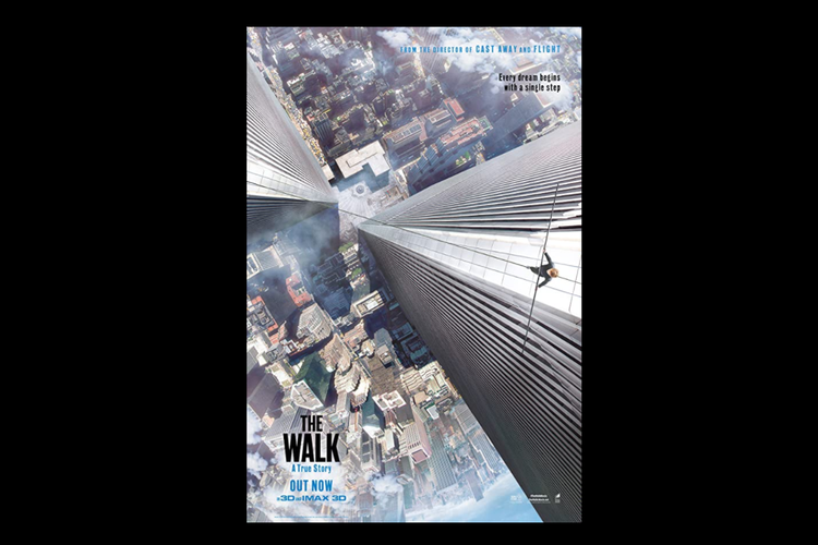 Poster film The Walk (2015), dibintangi Joseph Gordon Levitt, tayang di CATCHPLAY+.