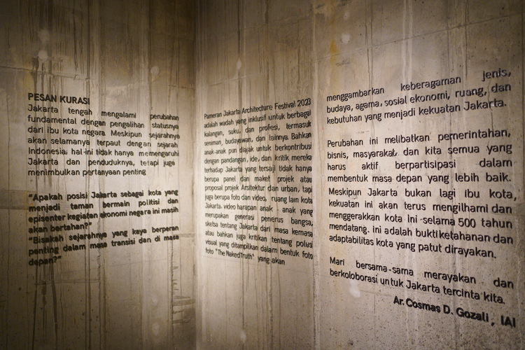 Jakarta Architecture Festival (JAF) 2023 usai digelar pada 30 September 2023.