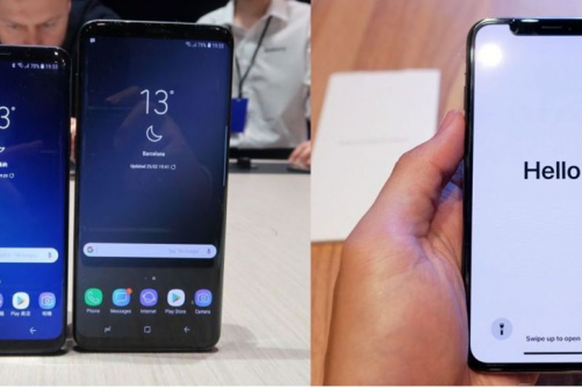 Membandingkan Samsung Galaxy S9 dan iPhone X