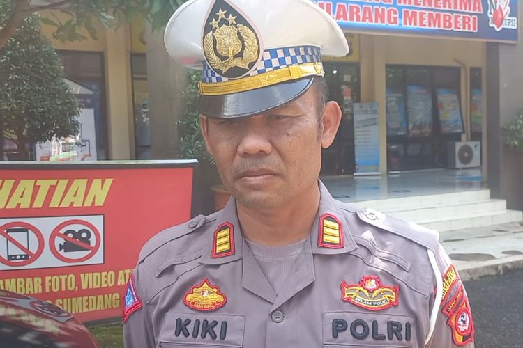 Kasatlantas Polres Sumedang AKP Kiki Hartaki. AAM AMINULLAH/KOMPAS.com