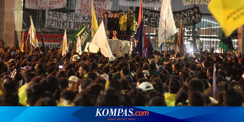 Demo Mahasiswa Di Dpr Dinginnya Respons Jokowi Hingga Ancaman Bermalam Halaman All Kompas Com
