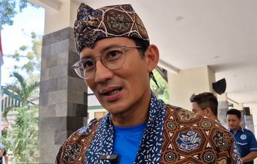 Menparekraf Sandiaga Uno melakukan kunjungan kerja di TBRS, Kota Semarang, Kamis (12/9/2024).