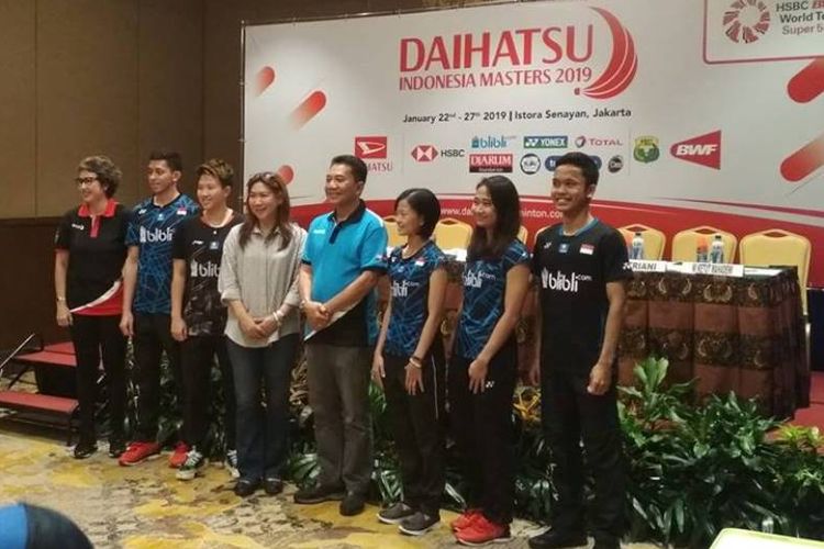 Para pemain Indonesia yang akan mengikuti Daihatsu Indonesia masters 2019