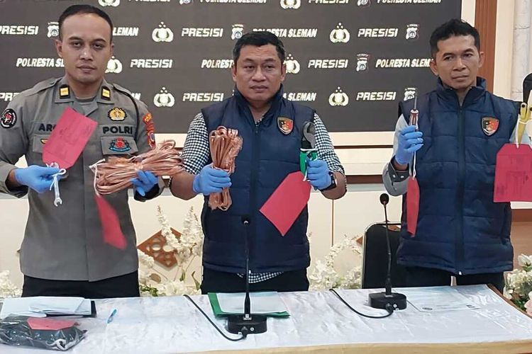 Spesialis Pencuri Kabel Tower BTS di DIY Ditangkap di Safe House, Dijual Online Rp 190.000 per Kg