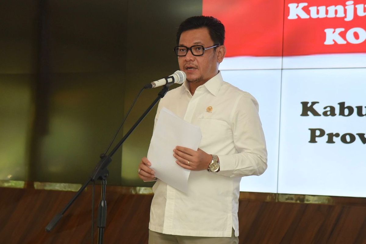 Wakil Ketua Komisi VIII Dewan Perwakilan Rakyat (DPR) Ace Hasan Syadzily dalam kunjungan kerja (kunker) spesifik Komisi VIII DPR ke Kabupaten Pekalongan, Jawa Tengah, Rabu (3/11/2021).