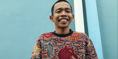 Pelawak Dede Sunandar saat ditemui di kawasan Tendean, Jakarta Selatan, Rabu (14/8/2019).