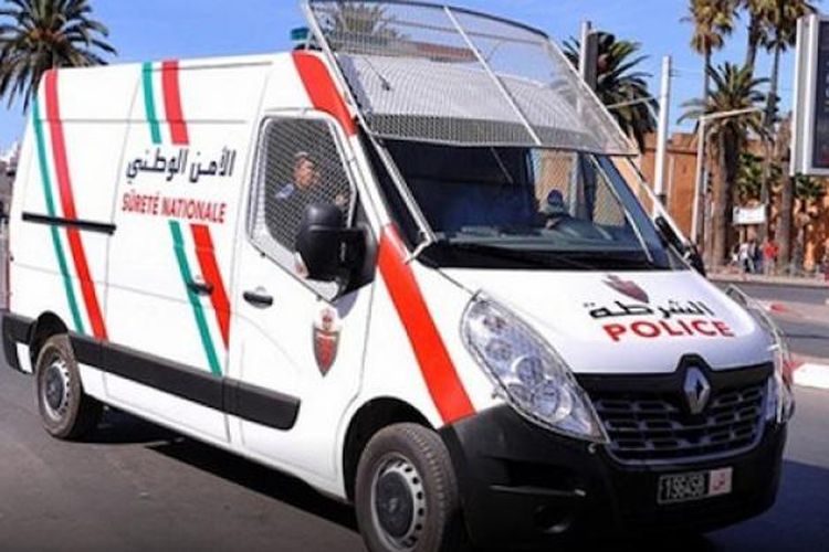 Mobil polisi di Casablanca, Maroko