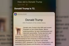 Siri Tampilkan Gambar Penis saat Ditanya soal Donald Trump