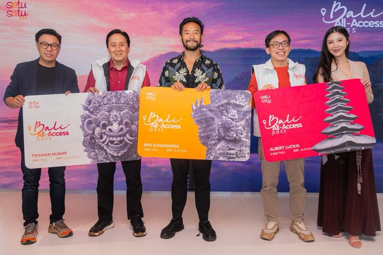 Acara Peluncuran Bali All Access Pass, di Jakarta pada hari Rabu (6/5). SatuSatu meluncurkan layanan terintegrasi pertama di Indonesia yang memberikan akses ke 50+ destinasi di Bali