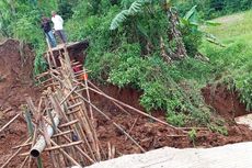 Jalan Desa di Cianjur Longsor, Warga Memutar Jauh dan Jaringan Air Bersih Terputus