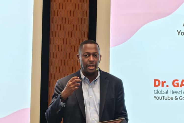 Global Head of Health YouTube, Dr. Garth Graham dalam acara Beranda Jiwa di kantor Google Indonesia di kawasan SCBD, Jakarta Selatan, Kamis (20/11/2025).
