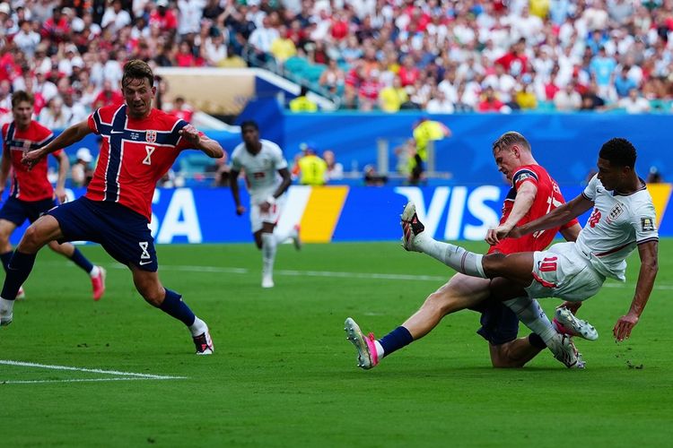 Inggris Singkirkan Norwegia 2-1, Jude Bellingham Jadi Pahlawan di Drama Extra Time