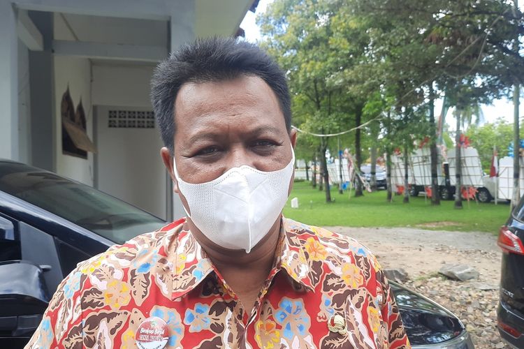 Pelaksana tugas (Plt) Dinas Perdagangan, Koperasi, Usaha Kecil dan Menengah (Dindagkop UKM) Kabupaten Blora, Luluk Kusuma Agung Ariadi saat ditemui Kompas.com di Pendopo Bupati Blora, Selasa (14/12/2021)