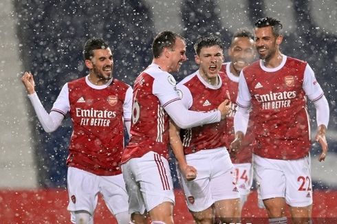 West Brom Vs Arsenal, The Gunners Pesta Gol di Lapangan Bersalju