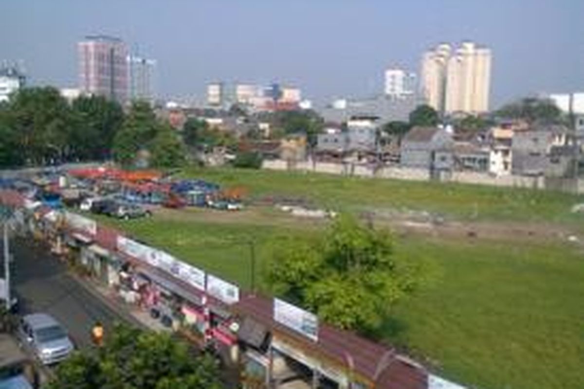 Lahan kosong di kawasan THR Lokasari, Mangga Besar, Jakarta Barat.