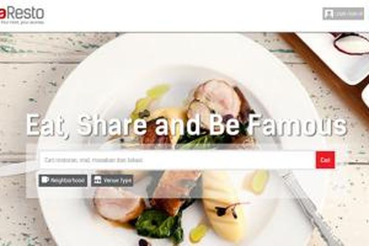 Situs dan aplikasi restoran AbraResto
