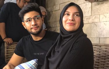 Ammar Zoni dan Irish Bella di kediaman pribadinya di Cinere Estate, Depok, Kamis (10/10/2019).