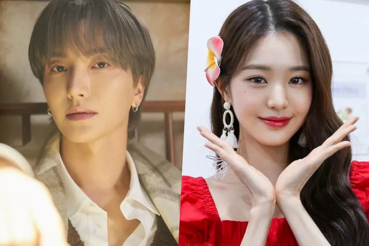 Leeteuk Super Junior (kiri) dan Jang Wonyoung IVE akan memandu Asia Artist Awards 2022.