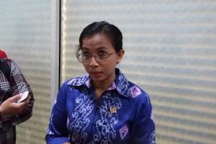 Anggota Komisi III DPR dari Fraksi Partai Demokrat Erma Suryani Ranik, saat ditemui di Gedung DPR Senayan, Jakarta, Senin (21/9/2015).